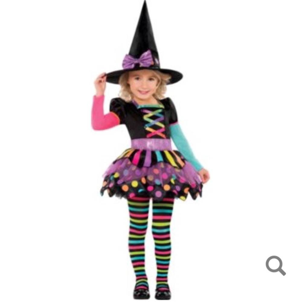 Toddler miss matched witch costume